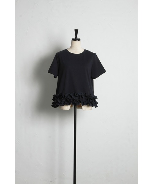 &. NOSTALGIA（ノスタルジア） tシャツ 「ZOZO限定」裾フリルTシャツ