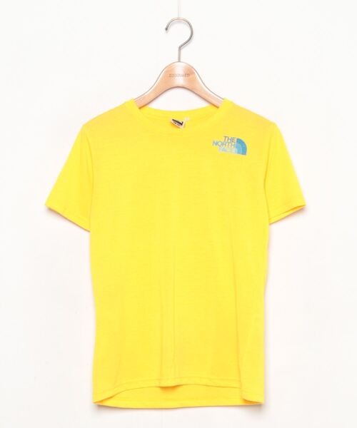 THE NORTH FACE レディース半袖L新品黄色　ザ・ノース・フェイス THE NORTH FACE 「THE FACE」 半袖Tシャツ L イエロー
