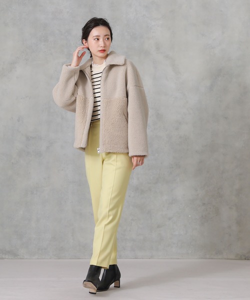 「Gready Brilliant」 「AuieF」ブルゾン 38 ベージュ レディース_画像2