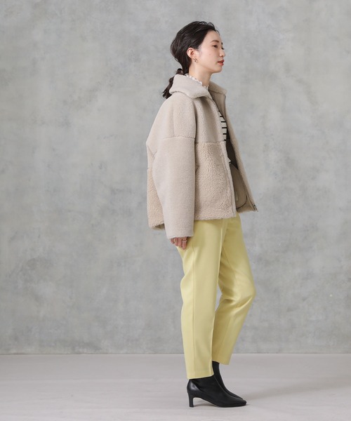 「Gready Brilliant」 「AuieF」ブルゾン 38 ベージュ レディース_画像3