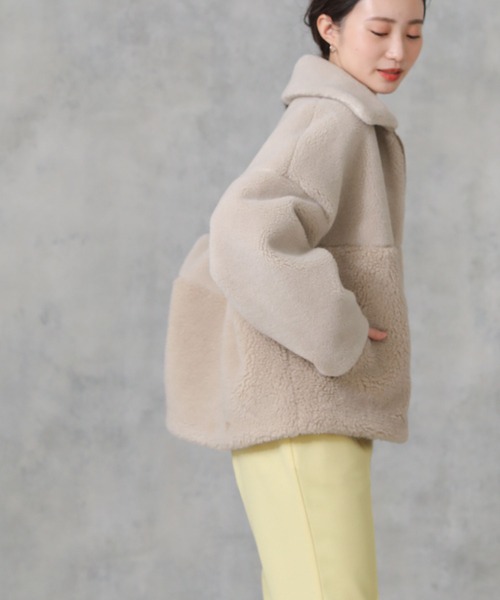 「Gready Brilliant」 「AuieF」ブルゾン 38 ベージュ レディース_画像9