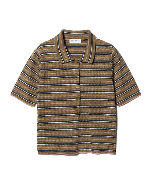 げ*ん様 ESTNATION マルチボーダーポロニット ESTNATION / マルチボーダー ポロニット｜ESTNATION ONLINE