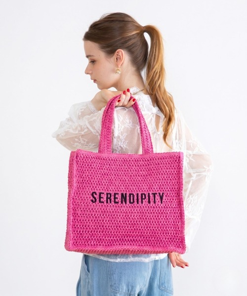 styiro（スタイロ） かごバッグ カゴバッグ 刺繍文字入りカゴバッグ