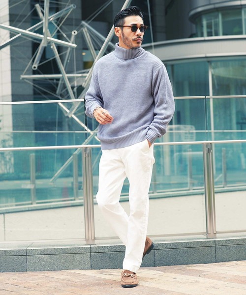 「JIGGYS SHOP」 タートルネックニット MEDIUM グレー系その他2 メンズ_画像9