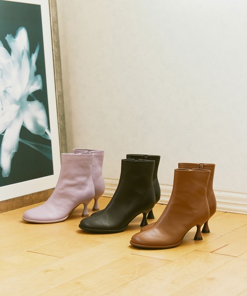 「NICAL」 ショートブーツ M パープル レディース_画像4