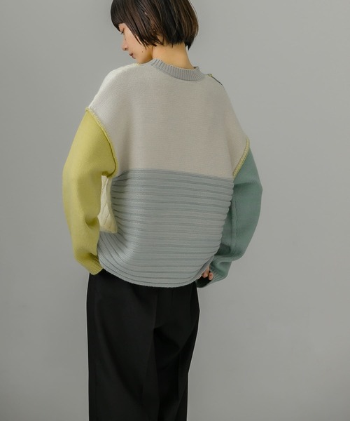 「KBF」 長袖ニット ONE グレー レディース_画像7