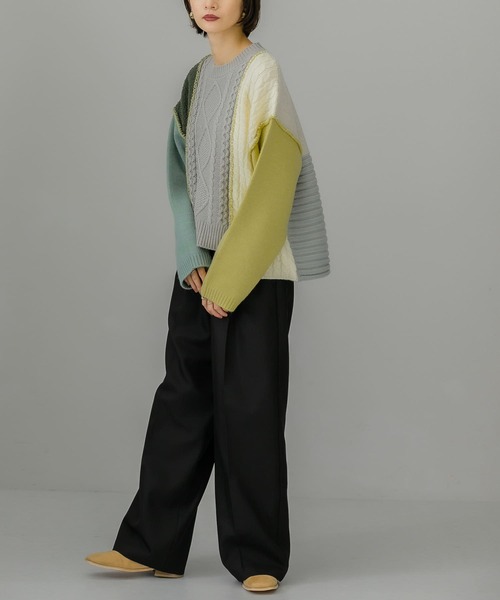 「KBF」 長袖ニット ONE グレー レディース_画像8