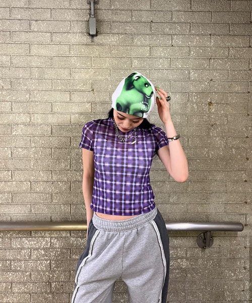 tシャツ シアーチェック Tシャツ レディース : ZOZOTOWN Yahoo