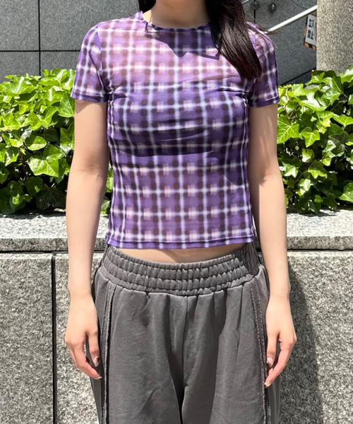 tシャツ シアーチェック Tシャツ レディース tシャツ シアーチェック Tシャツ レディース : ZOZOTOWN Yahoo