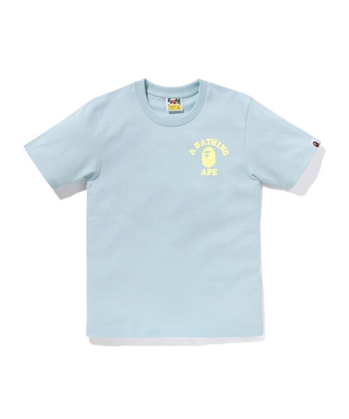 A BATHING APE tシャツ COLLEGE ONE POINT TEE レディース