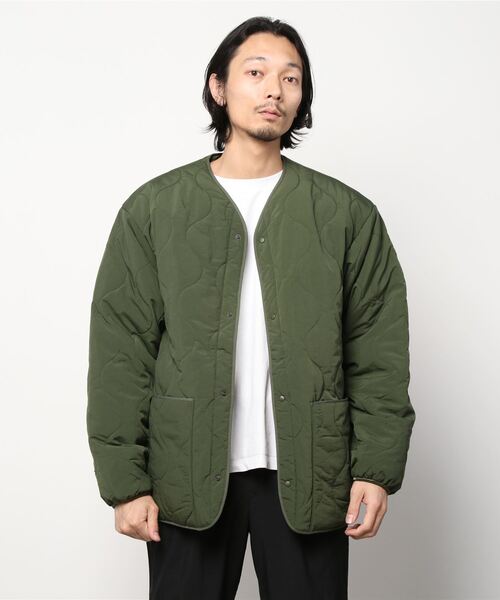 BEAMS（ビームス） ダウンコート X-LARGE オリーブ メンズ : ZOZOTOWN