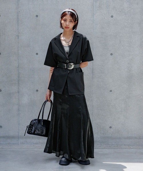 黒のフレアスカート サイズ5 high waisted flare skirt / ハイウエストフレアスカート