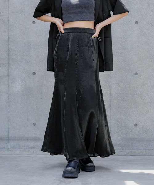 PAGEBOY スカート グロッシーフレアスカート : ZOZOTOWN Yahoo