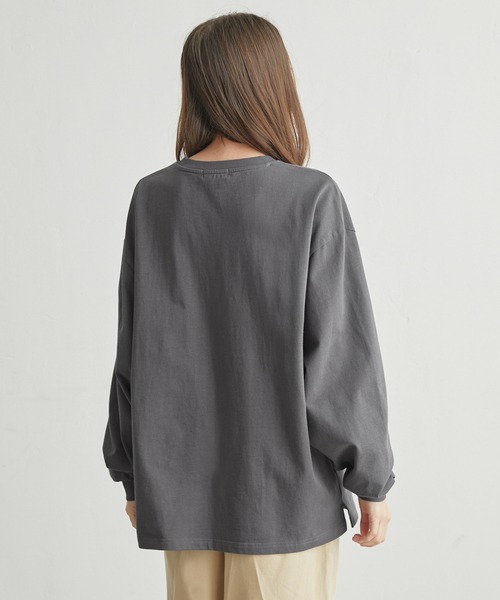 「molk」 長袖Tシャツ S チャコールグレー メンズ