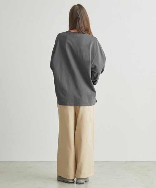 「molk」 長袖Tシャツ S チャコールグレー メンズ