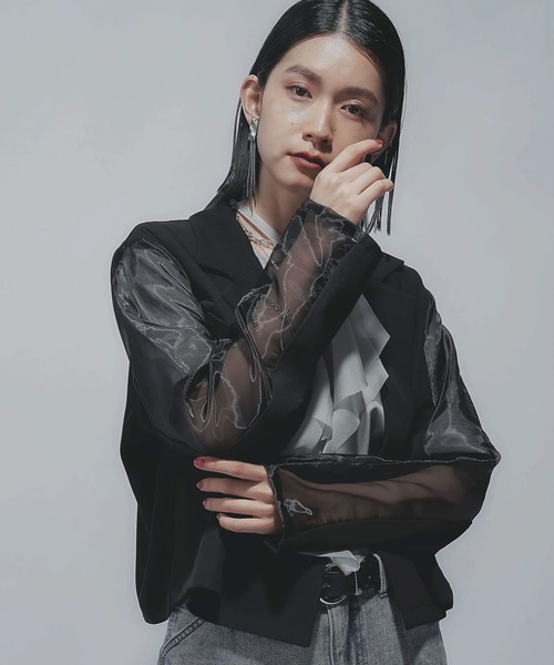 HARE レースシアージャケット HARE｜【SET UP対応】フラワーレースジャケット | Rakuten