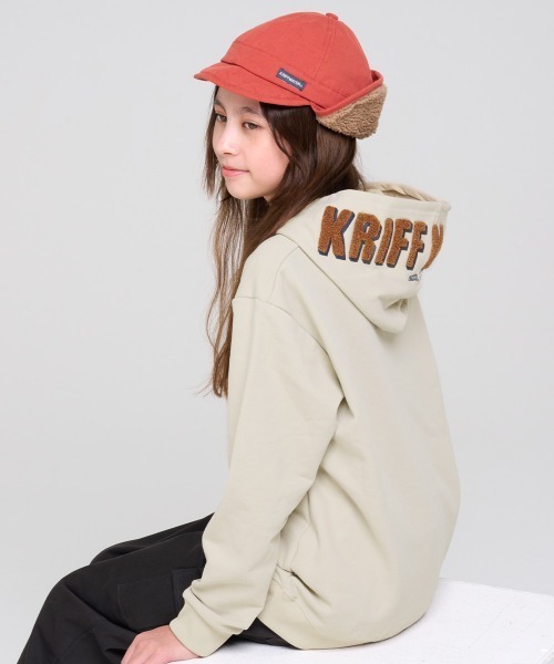 KRIFF MAYER Kid's Collection トレーナー サガラ刺繍裏起毛パーカー