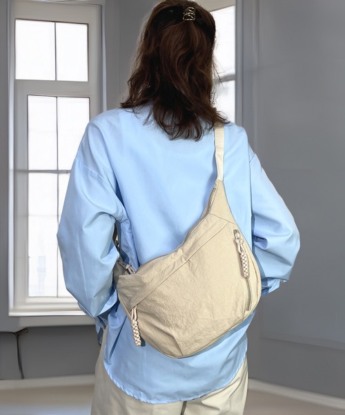 ウエストポーチ ウエストバッグ ボディバッグ 仕切りあり 斜め掛け 軽量 撥水 ショルダーバッグ レディース メンズ | Candlestick | 03