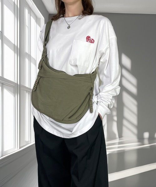 ウエストポーチ ウエストバッグ ボディバッグ 仕切りあり 斜め掛け 軽量 撥水 ショルダーバッグ レディース メンズ | Candlestick | 08