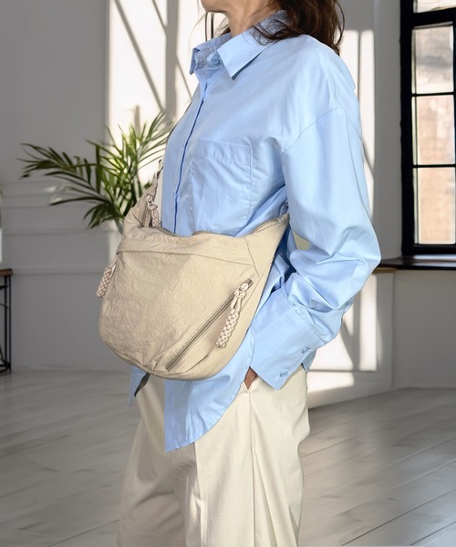 ウエストポーチ ウエストバッグ ボディバッグ 仕切りあり 斜め掛け 軽量 撥水 ショルダーバッグ レディース メンズ | Candlestick | 15