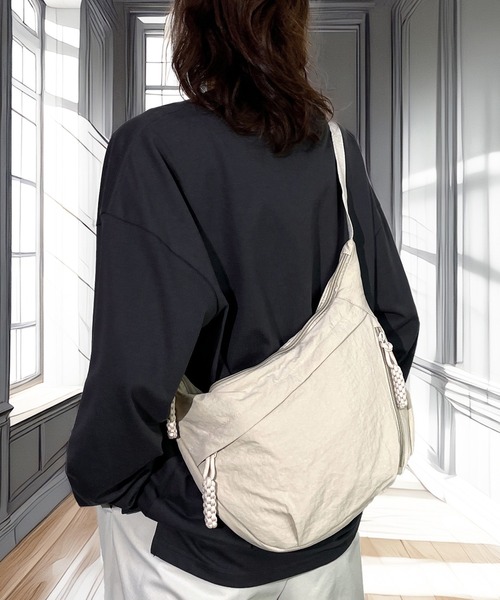 ウエストポーチ ウエストバッグ ボディバッグ 仕切りあり 斜め掛け 軽量 撥水 ショルダーバッグ レディース メンズ | Candlestick | 16