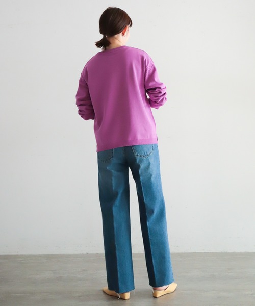 「NOMBRE IMPAIR」 長袖ニット FREE パープル レディース_画像5