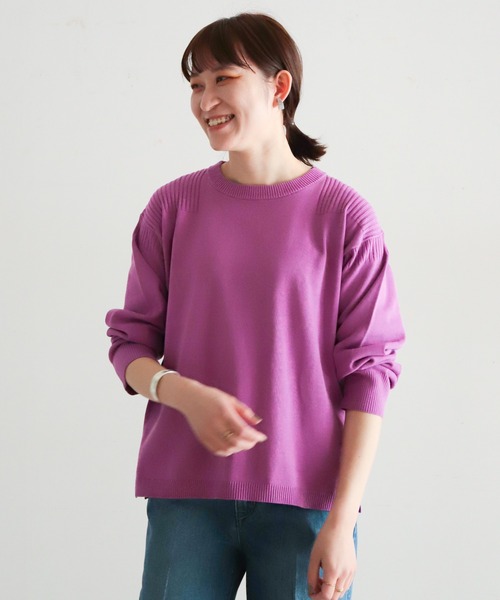 「NOMBRE IMPAIR」 長袖ニット FREE パープル レディース_画像6