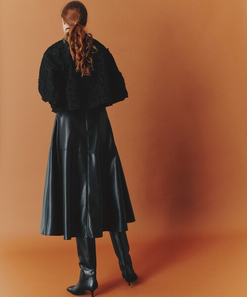 ANAYI（アナイ） スカート フェイクレザージャンパー スカート