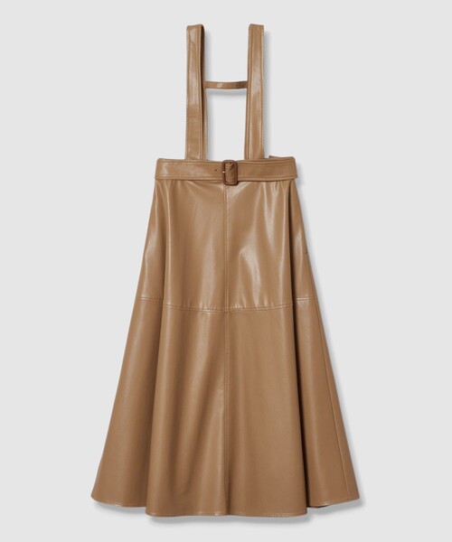 ANAYI（アナイ） スカート フェイクレザージャンパー スカート