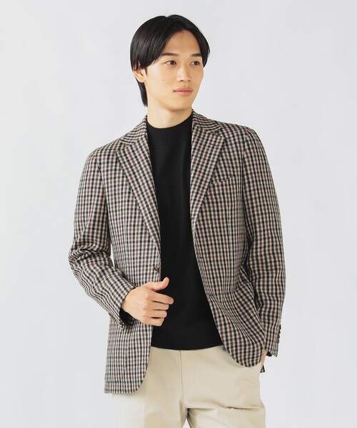 ■ビームス■薄手 チェック柄 ミリタリージャケット 春物＜BEAMS