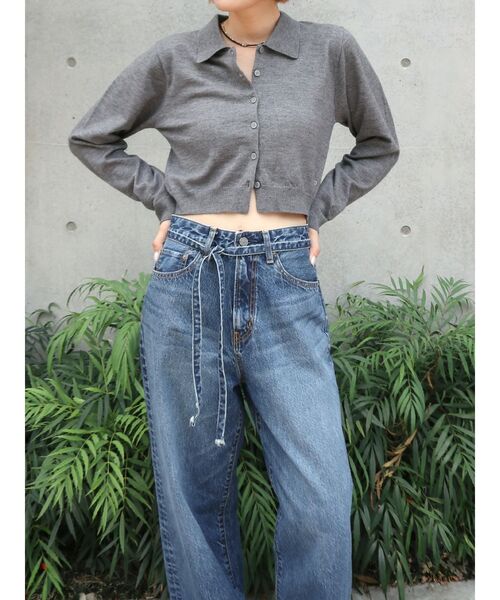 カーディガン 「百田夏菜子コラボ」ニットカーディガン レディース