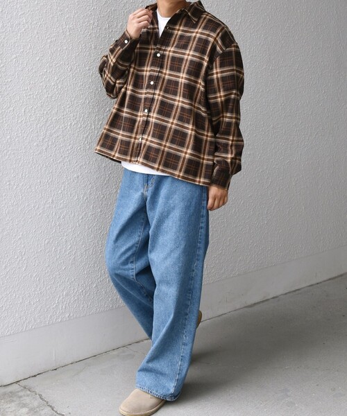 SHIPS any シャツ any:「洗濯機可能」トラッド チェックカラー