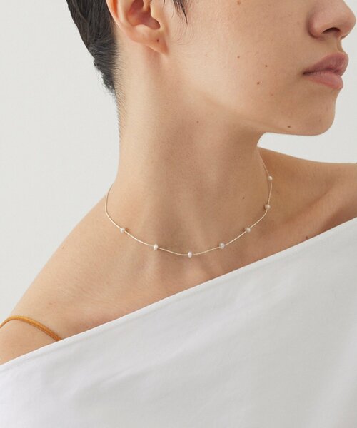THE PAUSE ネックレス 「THE PAUSE」パールドットネックレス 