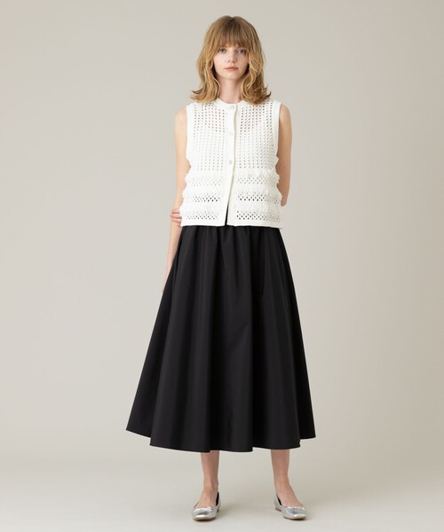 「LOULOU WILLOUGHBY」 ニットベスト 2 オフホワイト レディース_画像6
