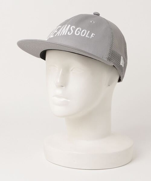BEAMS GOLF×Golfickers グレーキャップ BEAMS GOLF 「BEAMS GOLF」 メッシュキャップ「NEW ERAコラボ