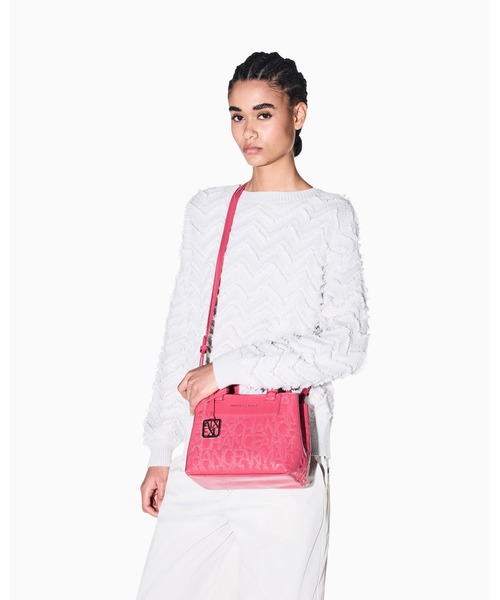 ARMANI EXCHANGE 2way ハンドバッグ ピンク新品タグ付き ARMANI EXCHANGE ハンドバッグ 「A|X アルマーニ エクスチェンジ