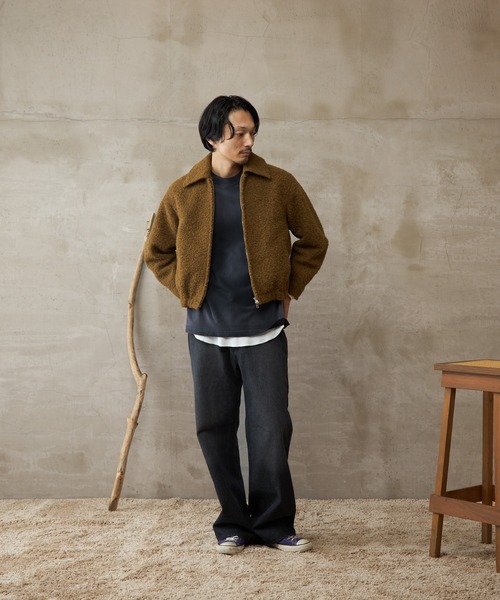 【A.P.C】ローマ　ボア襟付きウールコート A.P.C】ローマ ボア襟付きウールコート