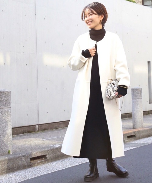 Deuxieme Classe（ドゥーズィエムクラス） ノーカラーコート 36