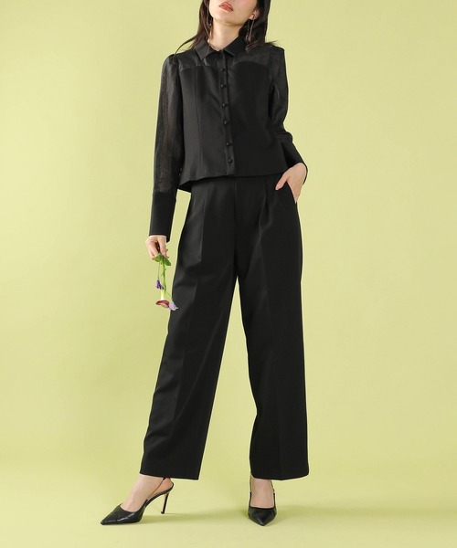 kana パーティードレス セットアップ Kana パンツドレス ジャケット セットアップ パンツドレス 2点セット