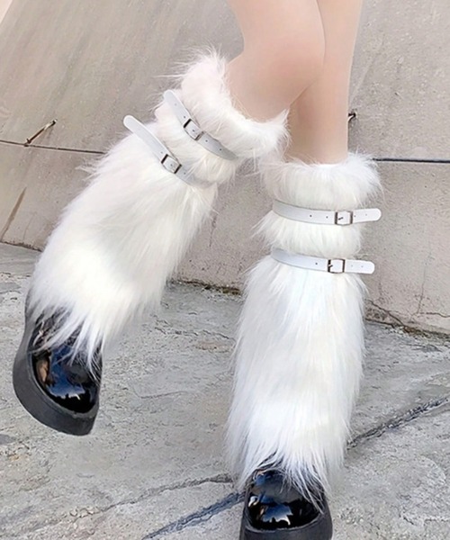 CALIFORNIA OUTFITTERS レッグウォーマー 9C63 フェイクファー レッグ