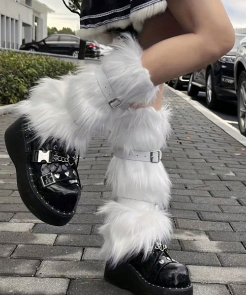 CALIFORNIA OUTFITTERS レッグウォーマー 9C63 フェイクファー レッグ