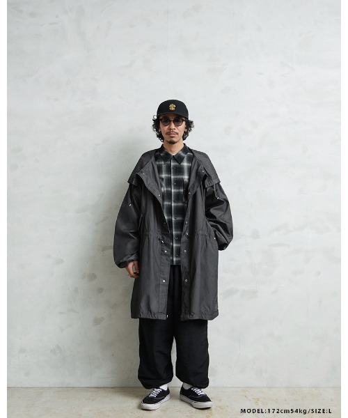 WAIPER.inc モッズコート X-LARGE ブラック メンズ : ZOZOTOWN Yahoo