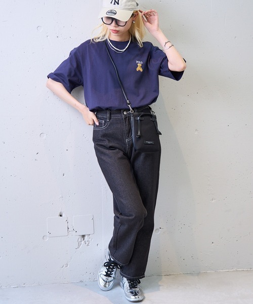 「POLO BCS」 半袖Tシャツ M ホワイト レディース_画像6