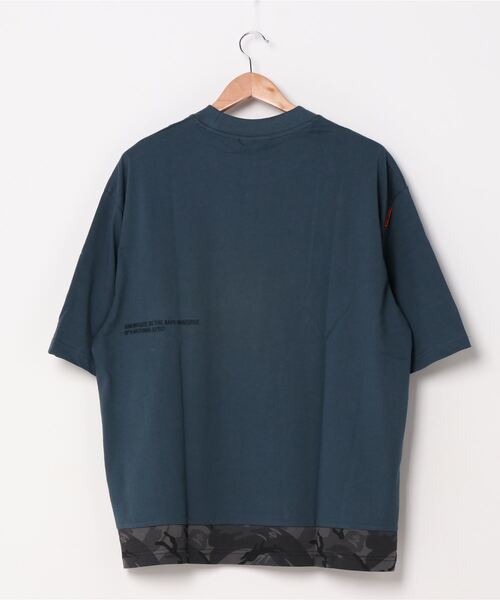 「AAPE BY A BATHING APE」 半袖Tシャツ LARGE カーキ メンズ_画像4