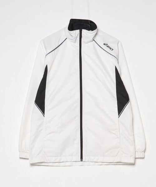 asics ホワイト ジップアップジャケット ASICS（アシックス） ジップアップブルゾン S ホワイト メンズ