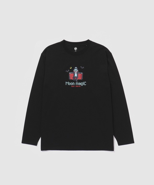 DANCE OR DIE Tシャツ 黒 Mサイズ tシャツ T-GRAPHICS モンスターダンス長袖Tシャツ メンズ レディース
