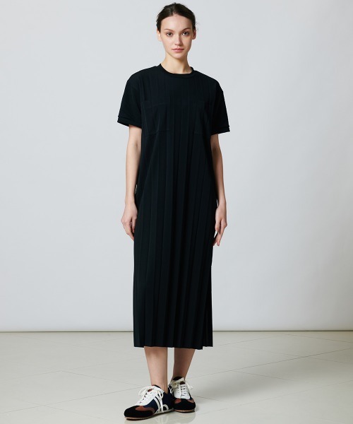 「ESSENTIAL」 半袖ワンピース 38 ブラック レディース_画像3