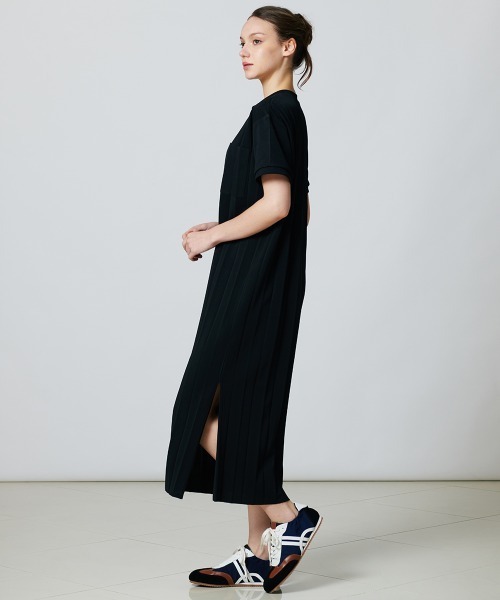 「ESSENTIAL」 半袖ワンピース 38 ブラック レディース_画像4