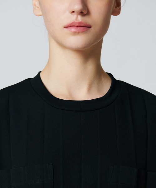 「ESSENTIAL」 半袖ワンピース 38 ブラック レディース_画像6