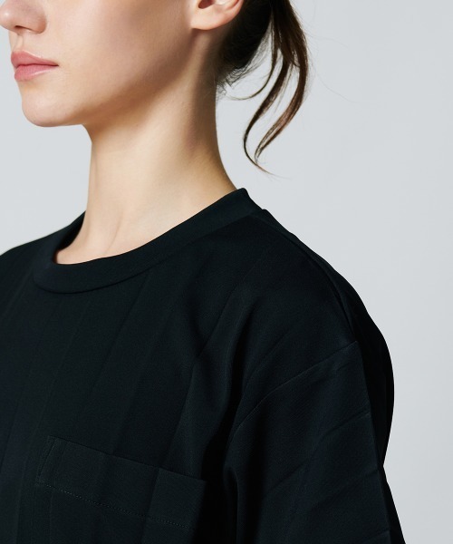 「ESSENTIAL」 半袖ワンピース 38 ブラック レディース_画像8